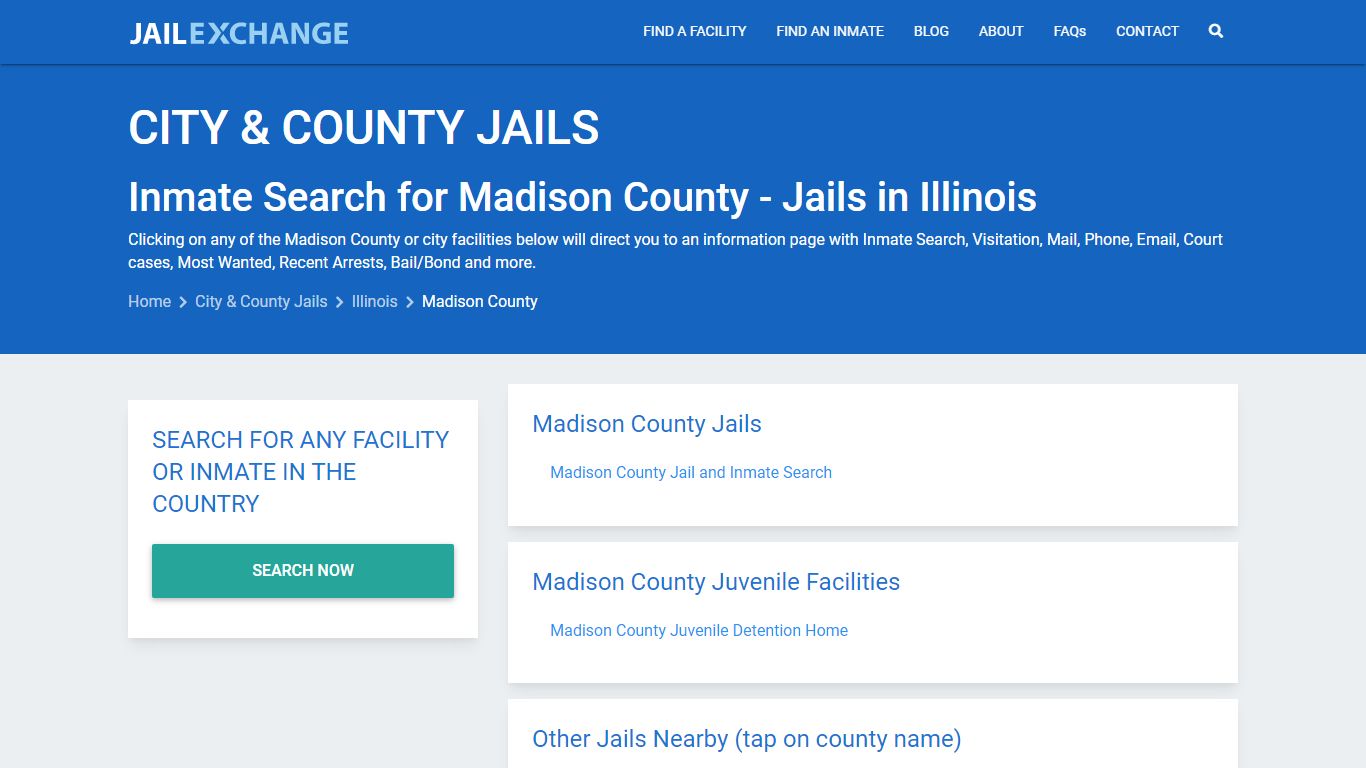 Inmate Search for Madison County | Jails in Illinois - Jail Exchange